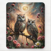 Tapis De Souris Conception de hibou majestueux (Devant)