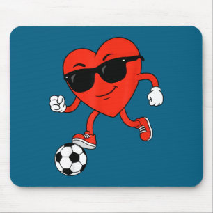 Tapis De Souris Conception de jeu de football pour la Saint-Valent
