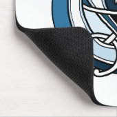 Tapis De Souris Conception de Knotwork de Celtic - chien bleu (Coin)