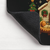 Tapis De Souris Conception de la Nativité de Noël Chaque genou flé (Coin)