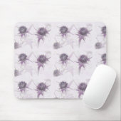 Tapis De Souris Conception de la nature de chardon pourpre (Avec souris)