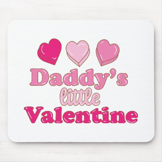 Tapis De Souris Conception de la Saint-Valentin pour papa avec des (Devant)