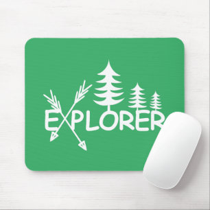 Tapis De Souris Conception de l'explorateur - Carte souris