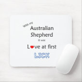 Tapis De Souris Conception de Lick Shepherd australien (Avec souris)