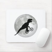 Tapis De Souris Conception de lune volante Trex drôle (Avec souris)