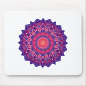 Tapis De Souris Conception de mandala traditionnel bleu violet (Devant)