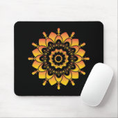 Tapis De Souris Conception de mandala unique doré (Avec souris)