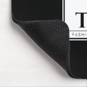 Tapis De Souris Conception de mode noir (Coin)