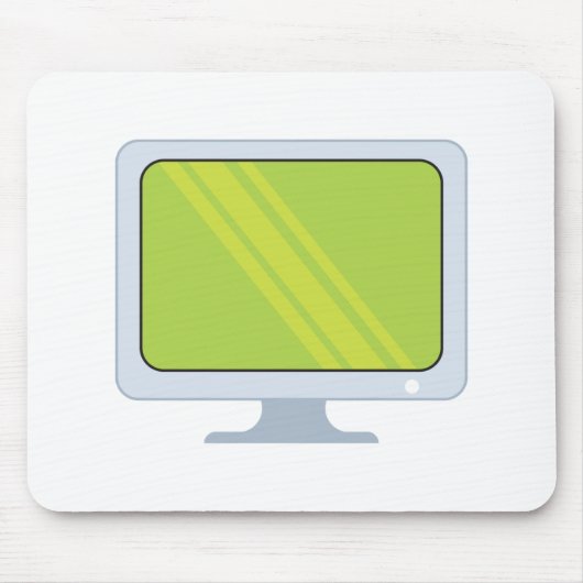 Tapis De Souris conception de moniteur pc à écran plat vectoriel (Devant)