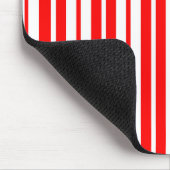 Tapis De Souris Conception de motif à rayures verticales blanches  (Coin)