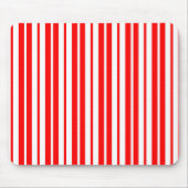 Tapis De Souris Conception de motif à rayures verticales blanches  (Devant)