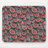 Tapis De Souris Conception de motif de pastèque juteuse 1 (Devant)