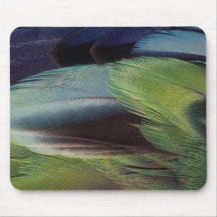 Tapis De Souris conception de motif de plume de perroquet