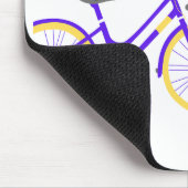 Tapis De Souris Conception de motivation de bicyclette florale (Coin)