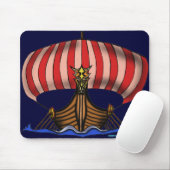 Tapis De Souris Conception de mousepad de bateau de Viking (Avec souris)