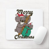 Tapis De Souris Conception de Noël de maman koala (Avec souris)