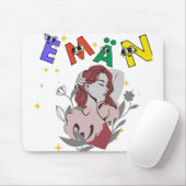 Tapis De Souris conception de nom mignon EMAN (Avec souris)