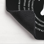 Tapis De Souris Conception de nombre de pi (Coin)