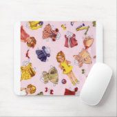 Tapis De Souris Conception de papier de poupées (Avec souris)
