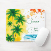 Tapis De Souris conception de plage “Été” (Avec souris)