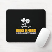 Tapis De Souris Conception de planche à roulettes Bees Knees (Avec souris)