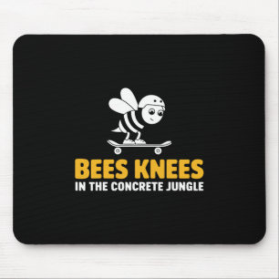 Tapis De Souris Conception de planche à roulettes Bees Knees