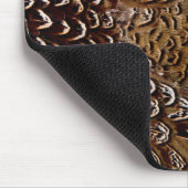 Tapis De Souris Conception de plume de faisan marron (Coin)
