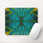 Tapis De Souris Conception de plume de kaléidoscope (Avec souris)