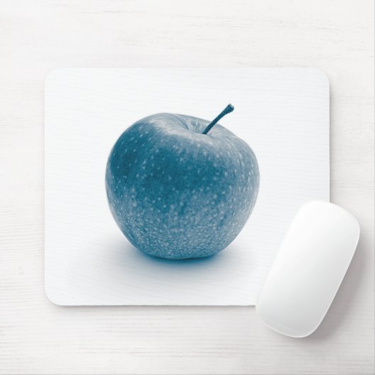 Tapis De Souris Conception de pomme bleue (Avec souris)