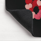 Tapis De Souris Conception de pull à 67 cœurs pour l'amour de la S (Coin)