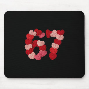 Tapis De Souris Conception de pull à 67 cœurs pour l'amour de la S