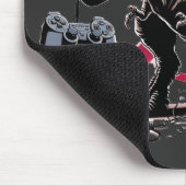Tapis De Souris Conception de rage de joueur de T-Rex terminée (Coin)