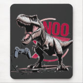 Tapis De Souris Conception de rage de joueur de T-Rex terminée (Devant)