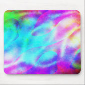 Tapis De Souris Conception de rayure fluide arc-en-ciel abstrait (Devant)