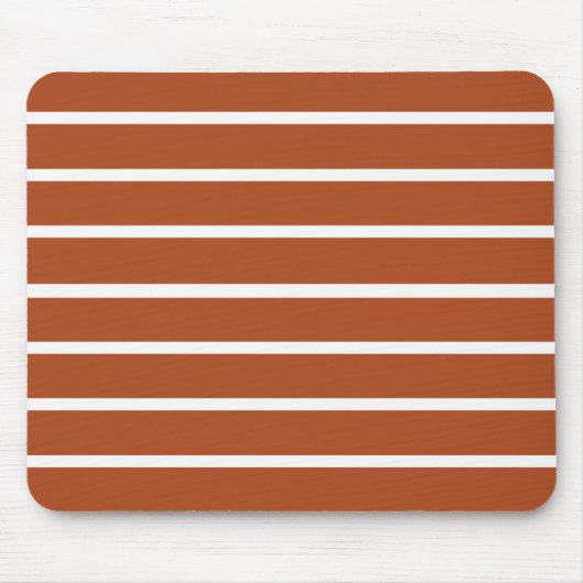 Tapis De Souris Conception de rayures marron chocolat (Devant)
