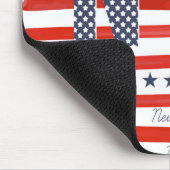 Tapis De Souris Conception de rouge de NYC |, blanche et bleue (Coin)