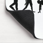 Tapis De Souris Conception de silhouette de danse de danse (Coin)