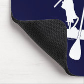 Tapis De Souris Conception de silhouette de Stand Up Paddle (Coin)