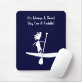 Tapis De Souris Conception de silhouette de Stand Up Paddle (Avec souris)