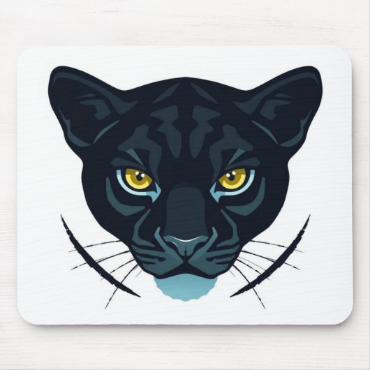 Tapis De Souris Conception de style de rue Black Puma (Devant)