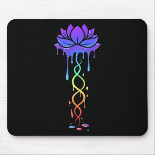 Tapis De Souris Conception de style goutte à goutte de yoga de méd