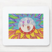 Tapis De Souris Conception de Sun de lune (Devant)