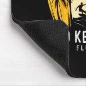 Tapis De Souris Conception de surfboarder de plage de Retro Lido K (Coin)