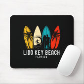 Tapis De Souris Conception de surfboarder de plage de Retro Lido K (Avec souris)