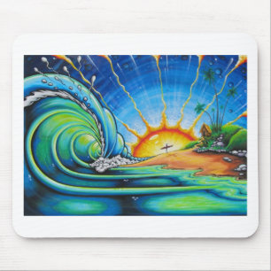 Tapis De Souris Conception de surfer