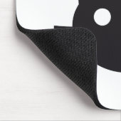 Tapis De Souris Conception de tête de chat noir (Coin)