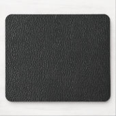 Tapis De Souris Conception de texture de cuir noir foncé de bureau (Devant)