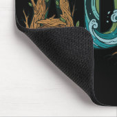 Tapis De Souris Conception de typographie Éléments de la nature TD (Coin)