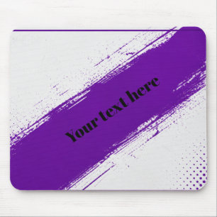 Tapis De Souris Conception de typographie personnalisée violet bla