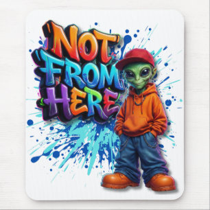 Tapis De Souris Conception de vêtements de rue d'extra-terrestre d